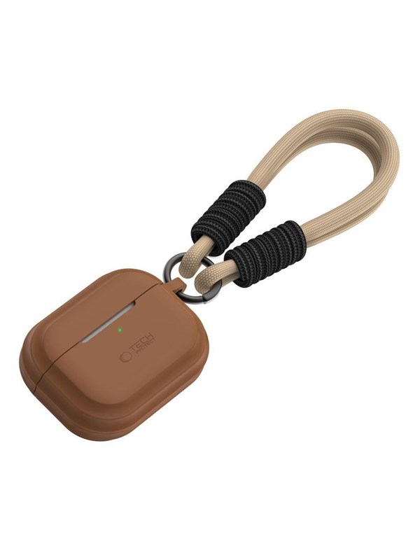 Produktfoto för Tech-Protect Airpods Pro 1/2 Skal Silikon Rope - Brun