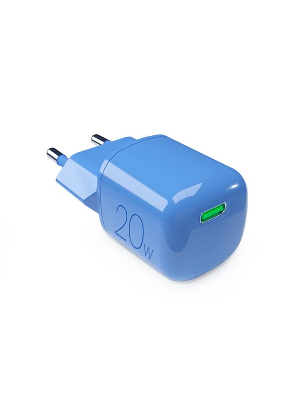 Puro 20W GaN USB-C Wall Charger - Blue