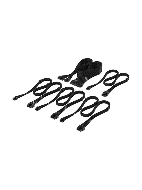 Corsair Elite Premium Individually Sleeved Type-5 PSU Cables Starter Kit (Type 5) – Svart