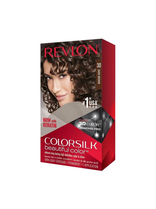 Revlon ColorSilk Beautiful Color 30 Dark Brown.- 130ml.