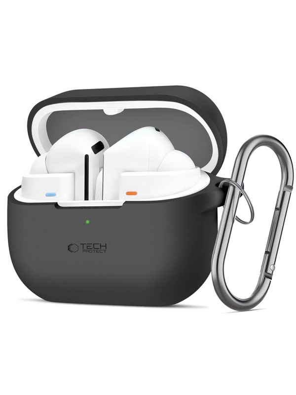 Produktfoto för Tech-Protect Galaxy Buds 3/3 Pro Skal Silikon Hook - Svart