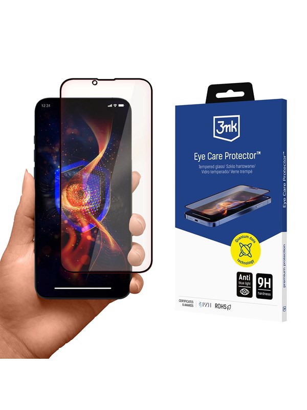 3mk Tempered Glass Eye Care Protector for Apple iPhone 15/16