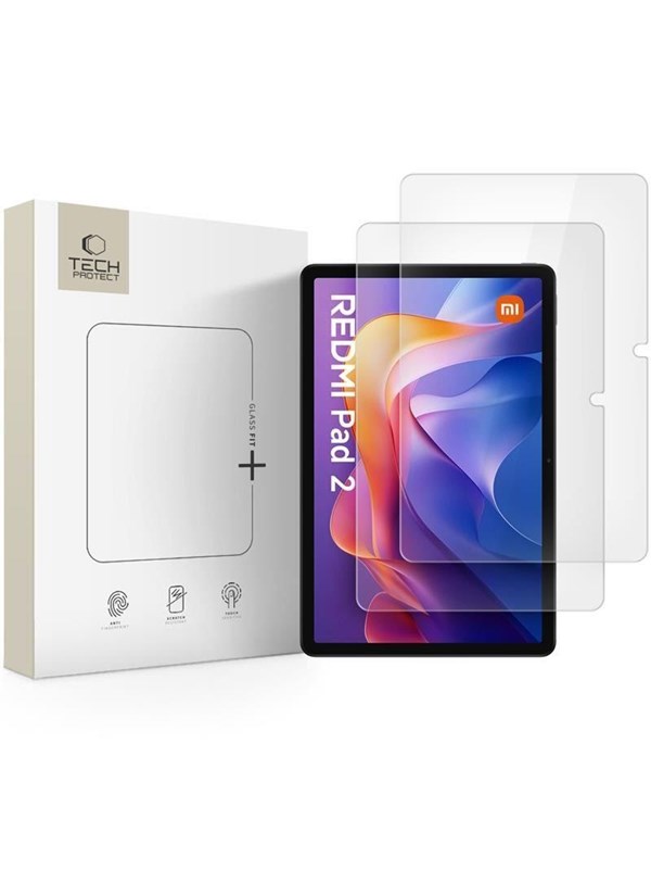 Produktfoto för [2-Pack] Tech Protect Xiaomi Pad SE Härdat Glas Skärmskydd Fit Plus