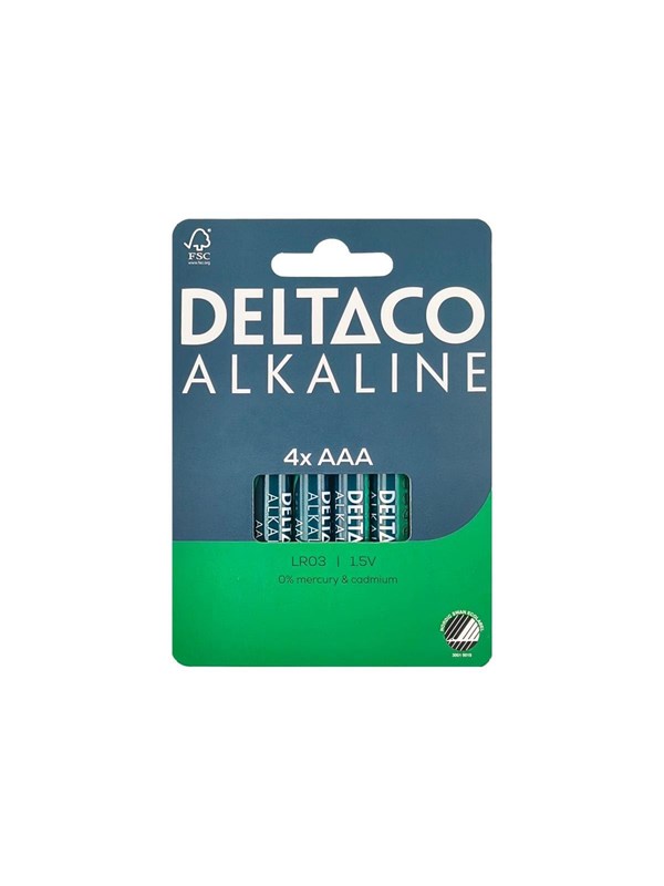 Deltaco battery - 4 x AAA / LR03 - Alkaline