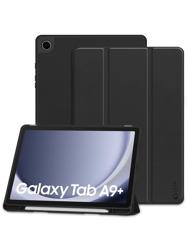 Produktfoto för Tech-Protect Galaxy Tab A9 Plus Fodral med plats för pennna - Svart