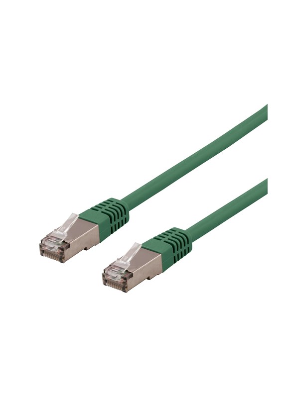 Deltaco SFTP-65GH - patch cable - 5 m - green - Grön - 5m