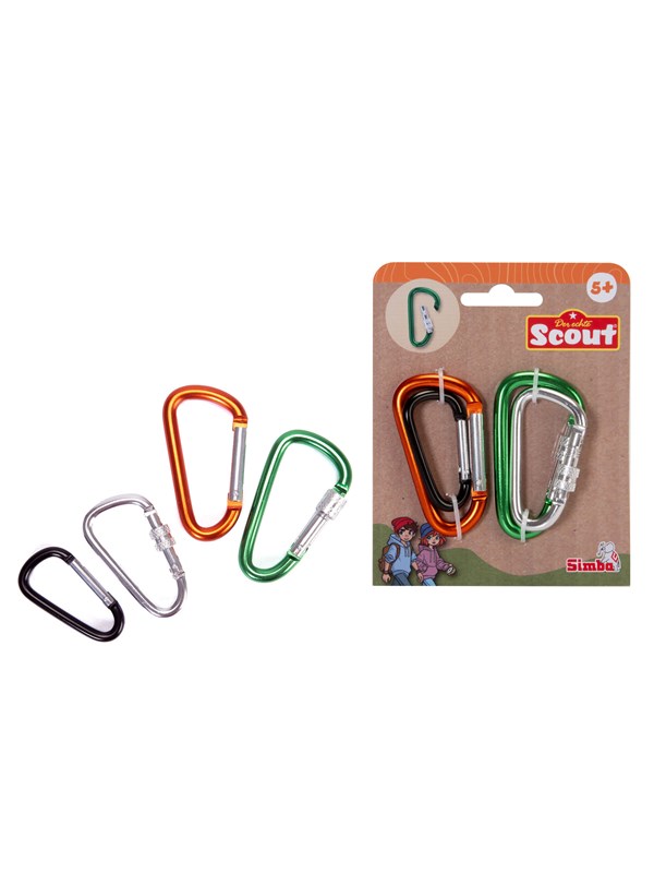 Simba Scout Metal Carabiners 4 pcs