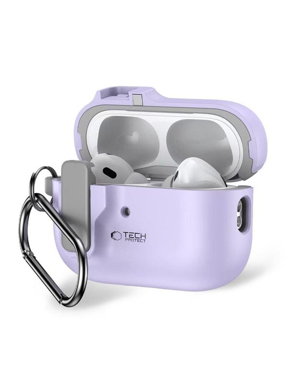 Produktfoto för Tech-Protect Apple Airpods Pro 1/2 Skal Slim Hook - Lavender