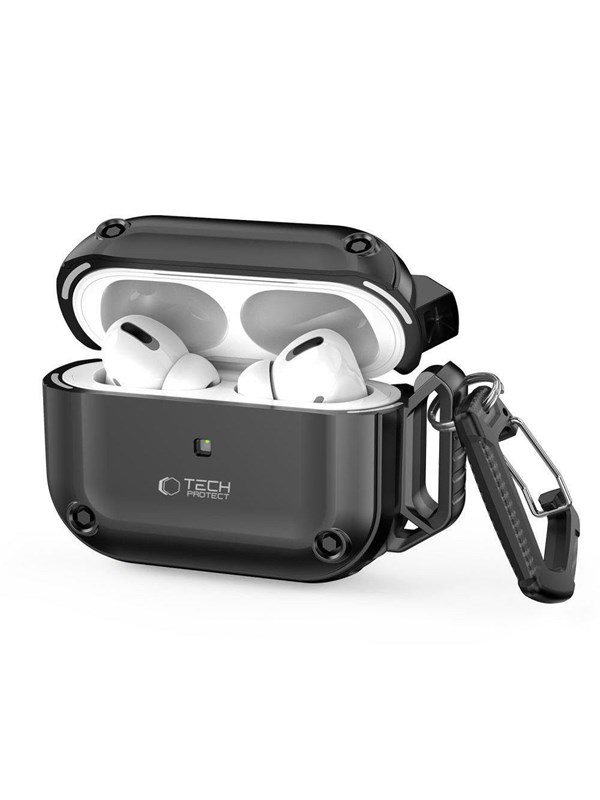 Produktfoto för Tech-Protect Apple Airpods Pro 1/2 Skal Rough Hook - Svart
