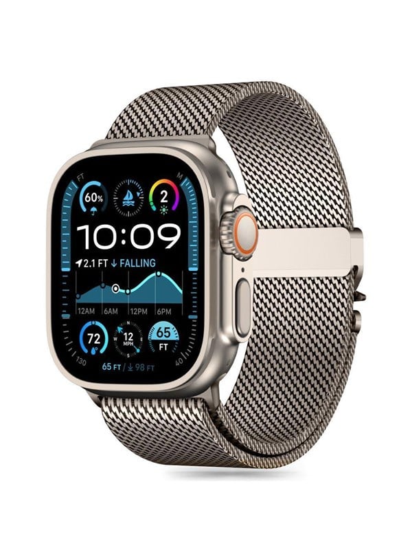 Produktfoto för Tech-Protect Apple Watch (44/45/46/49mm) Armband Milano - Titanium