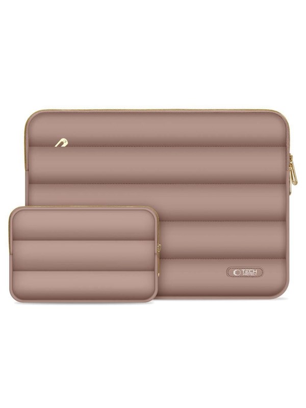 Tech-Protect Puffy Laptop Bag 13-14" - Brown