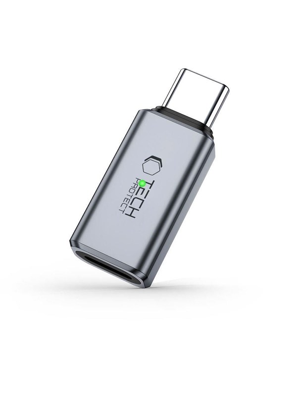 Produktfoto för Tech-Protect UltraBoost USB-C till Lightning-adapter - Grå