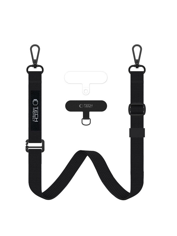 Tech-Protect C65 Rope Crossbody Leash - Black
