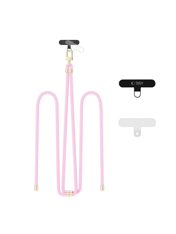 Produktfoto för Tech-Protect Mobilrem Crossbody C7S - Rosa/Guld