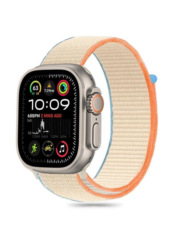 Produktfoto för Tech-Protect Apple Watch (44/45/46/49mm) Armband Nylon - Cream