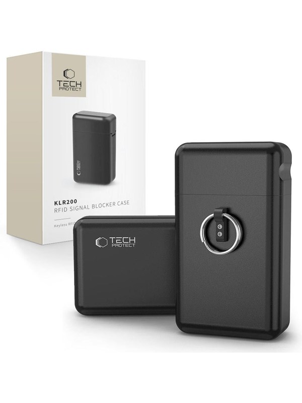 Tech-Protect KLR200 Metal RFID Locking Car Key Case - Black