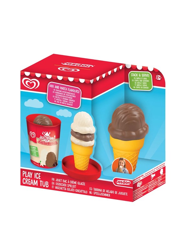 Casdon Leksaksglass, glasskulor, Vanilj och Choklad