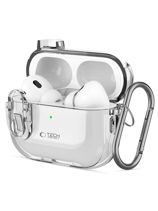 Tech-Protect  Slim Hook Case for AirPods 1/2 - Transparent