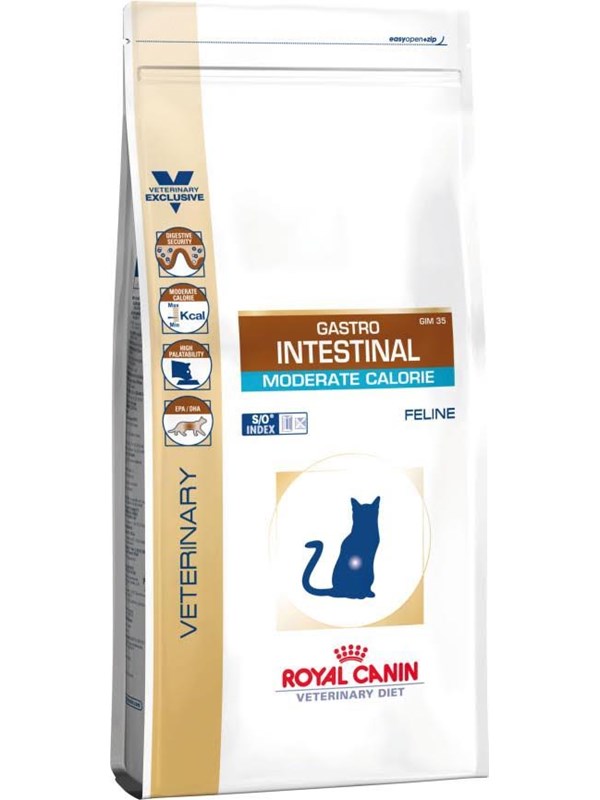 Produktfoto för Royal Canin Veterinary Diets Cat Gastrointestinal Moderate Calorie (2 kg)