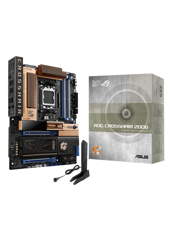 ASUS ROG CROSSHAIR 2006 Moderkort - AMD X870E - AMD AM5 socket - DDR5 RAM - ATX