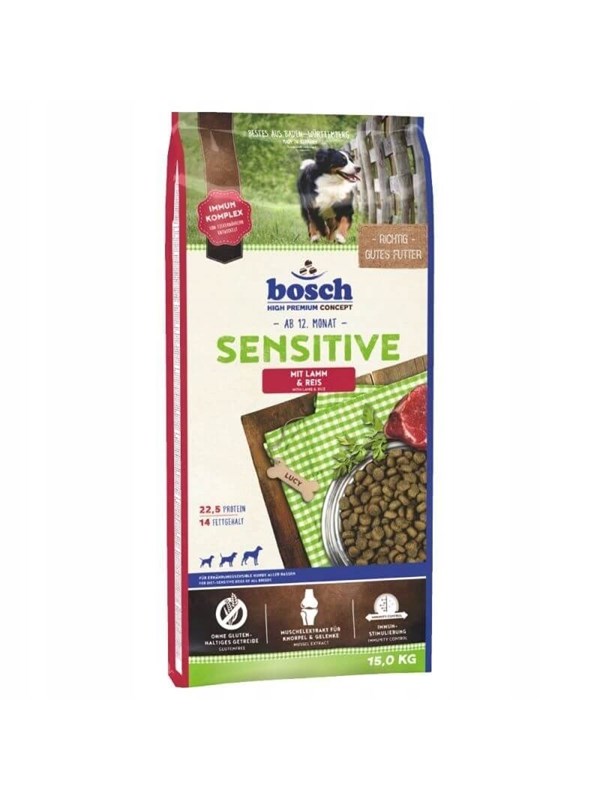 Bosch Sensitive Lamb&amp;Rice - dry dog food - 15kg
