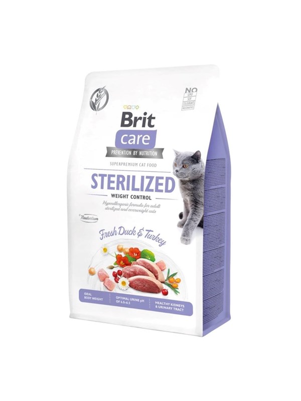 Brit Sterilized Weight Control - dry cat food - 7 kg