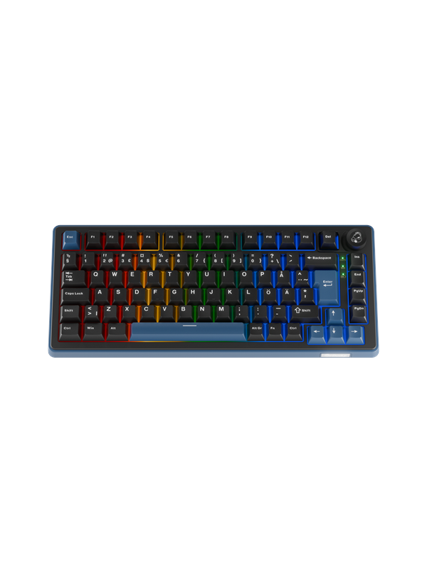 Ducky OK-M-75 - Gaming Keyboard - Utan numpad - Nordisk - Svart