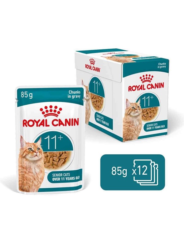 Royal Canin Ageing 11+ Chunks in gravy - wet cat food - 12x85g