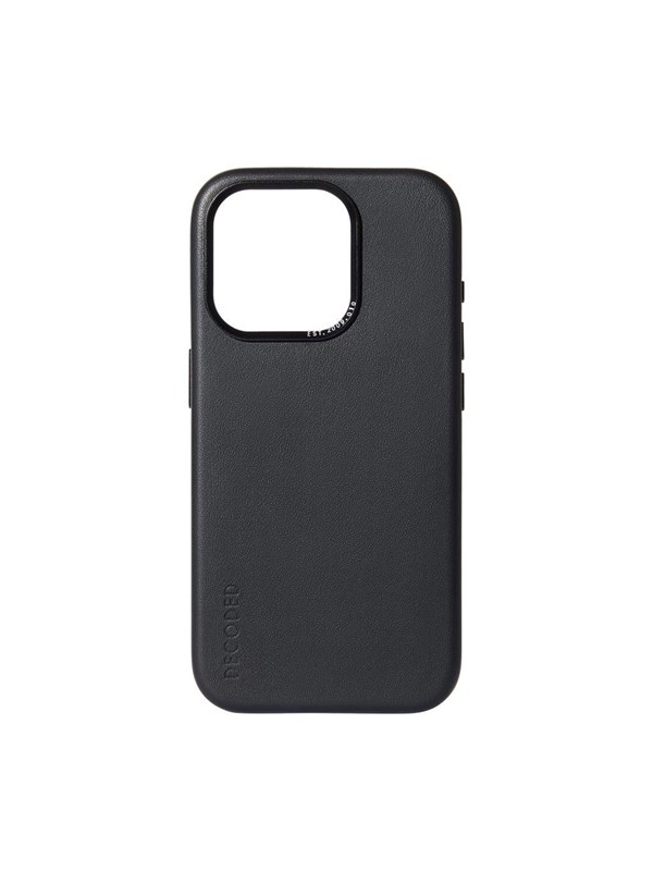 Decoded Leather Backcover for iPhone 15 Plus Black