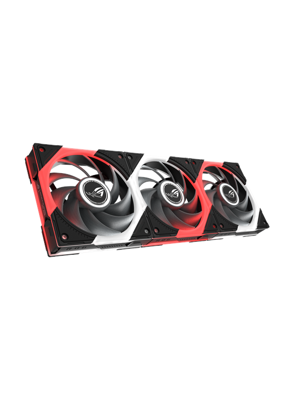 ASUS ROG EURUX GR120 ARGB Black Reverse (3-pack) - Chassi fläkt - 120mm - Svart med RGB LED - 32 dBA