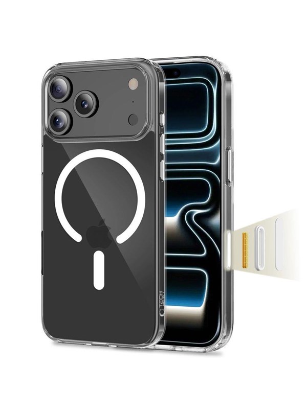 Tech-Protect Flexair Hybrid CC MagSafe Case for iPhone 17 Pro - Transparent