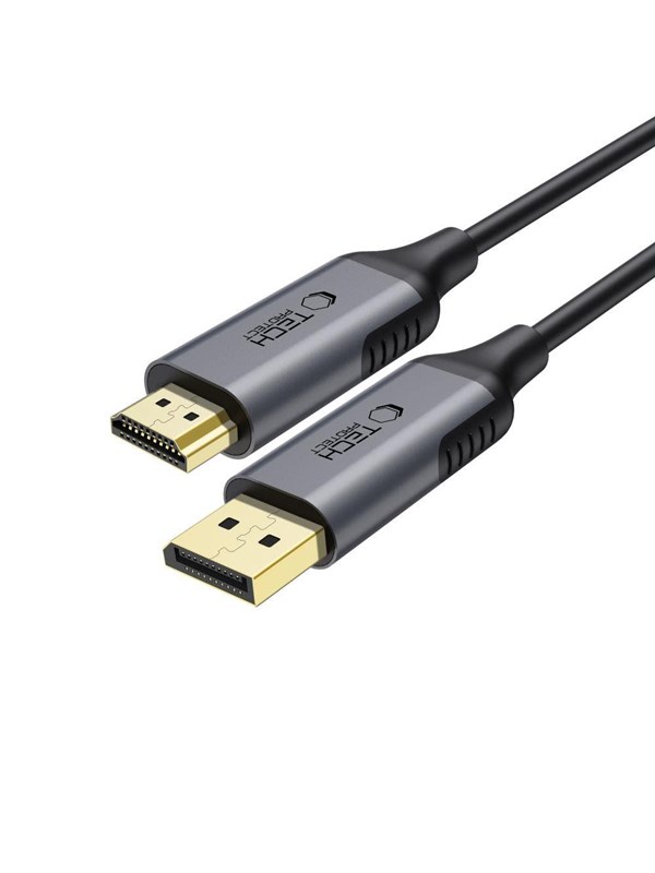 Tech-Protect UltraBoost DisplayPort / HDMI 2.0 4K 60Hz 2m Cable - Black