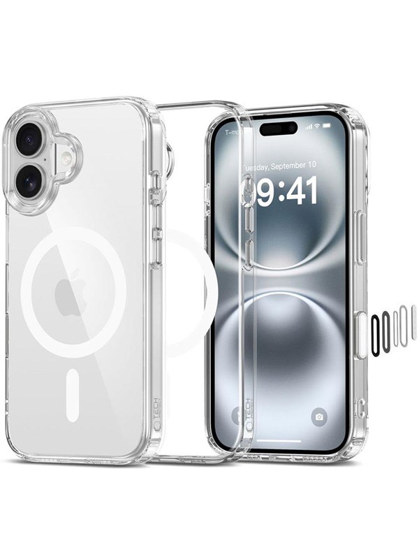 Produktfoto för Tech-Protect iPhone 16 Mobilskal Magsafe Flexair Hybrid CC