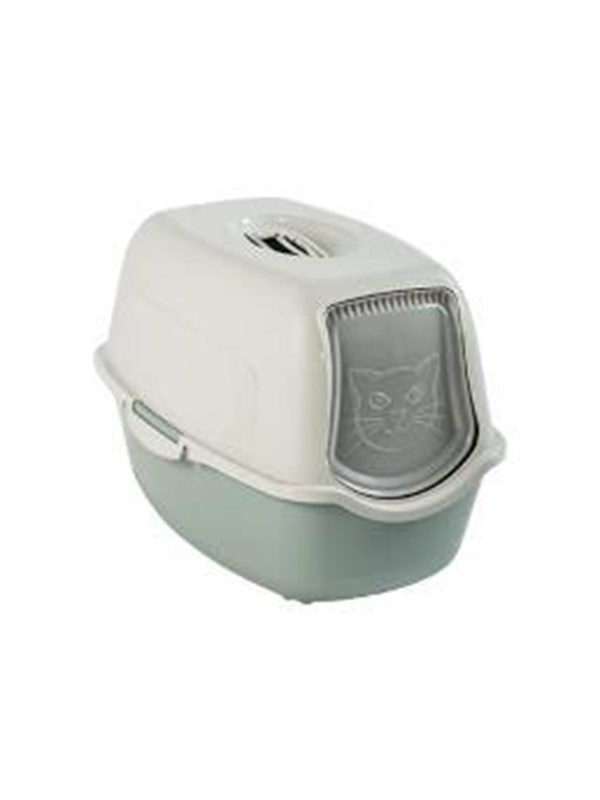 rotho Bailey Hooded litter box Green, White