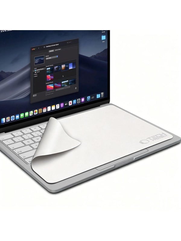 Tech-Protect Polishing Cloth Microfiber Screen Cloth for Laptop 13-14" - Grey