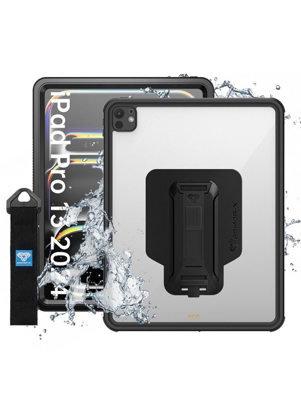 Armor-X iPad Pro 13 M4/M5 | IP68 Waterproof Shock & Dust Proof Case With Hands