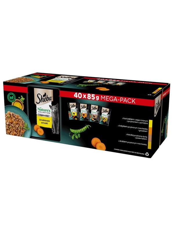 Sheba Nature's Collection Poultry Flavors in jelly - wet cat food - 40 x 85g