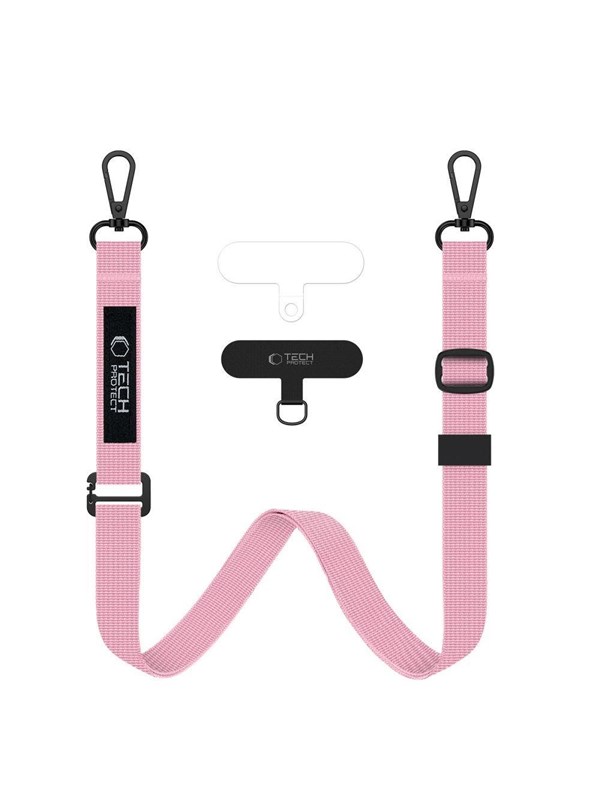 Tech-Protect  C65 Rope Crossbody Leash - Pink