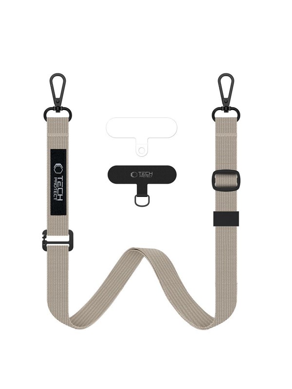 Tech-Protect C65 Rope Crossbody Leash - Beige