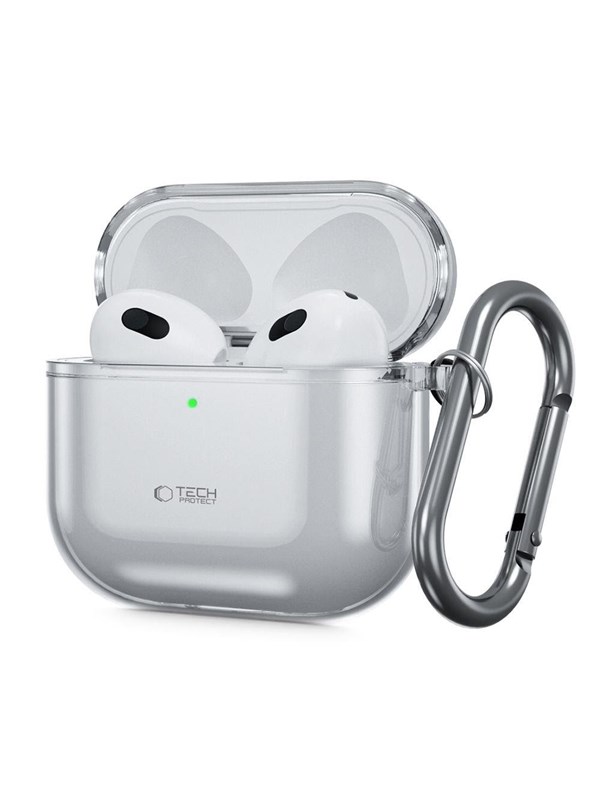 Produktfoto för Tech-Protect Apple Airpods 4 Skal Flexair - Ash Grå
