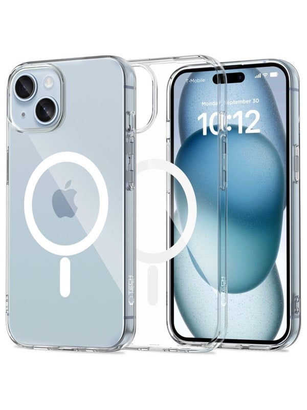 Produktfoto för Tech-Protect iPhone 15 Mobilskal Magsafe Flexair - Clear