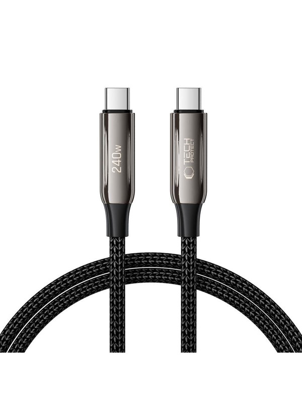 Tech-Protect  UB10T Ultraboost USB-C PD240W/QC4.0 Cable 100 cm - Black