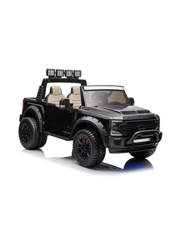 FORD Ford Super Duty F450 svart 24V, 2 personer, 4x24V motor, gummihjul