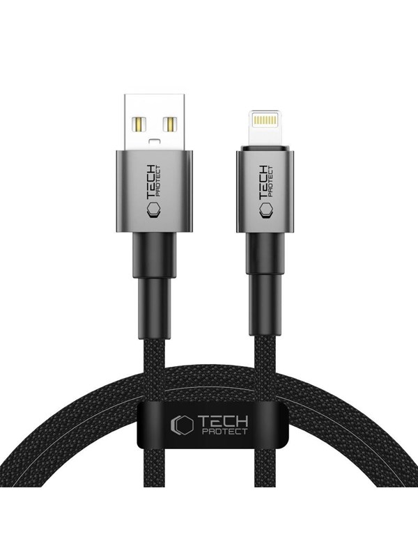 Tech-Protect UltraBoost DNA USB-A / Lightning 15W/2.4A 100 cm Cable - Grey