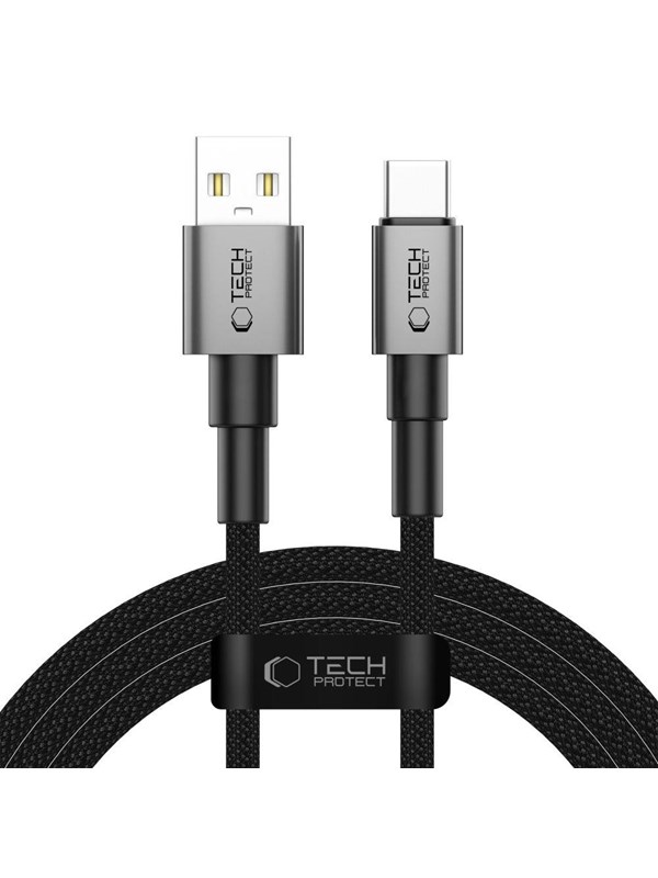Tech-Protect UltraBoost DNA USB-A / USB-C 15W/3A 200 cm Cable - Grey