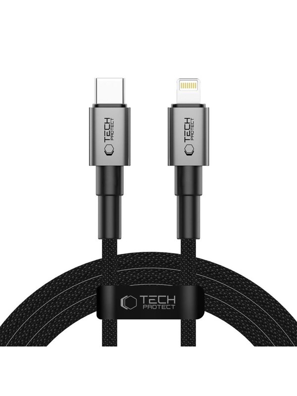 Tech-Protect  Ultraboost DNA USB-C / Lightning PD27W/3A 200 cm cable - grey