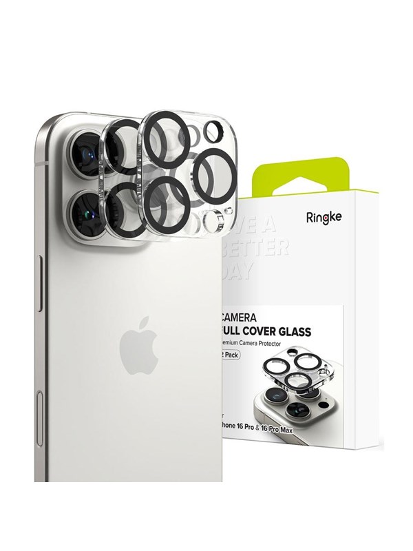 Ringke Tempered Glass on Camera  Camera Protector 2-pack for iPhone 16 Pro / 16 Pro Max