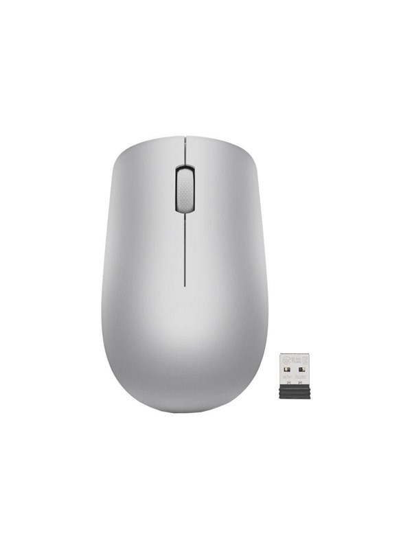 Lenovo 530 Wireless Mouse - mouse - 2.4 GHz - platinum grey - Mouse - Optic - 3 knappar - Grå