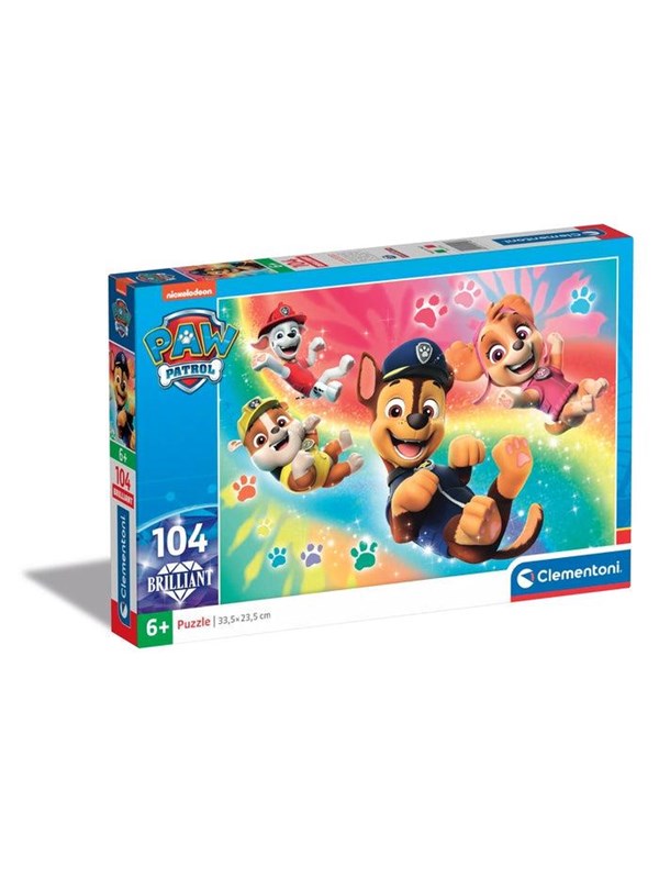 Clementoni Puzzle Paw Patrol 2023 Brilliant 104 pieces Golv