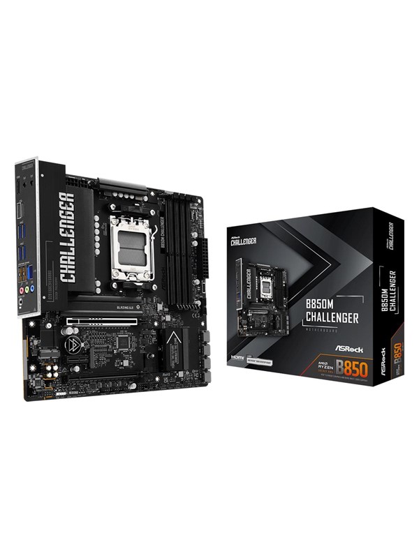 ASRock B850M Challenger Moderkort - AMD B850 - AMD AM5 - DDR5 RAM - Micro-ATX
